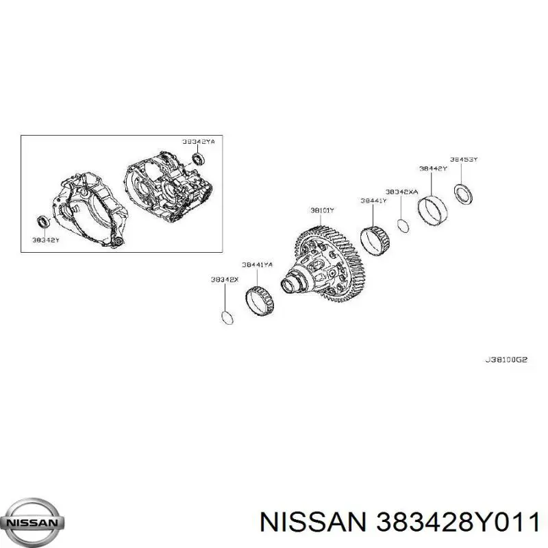  383428Y011 Nissan