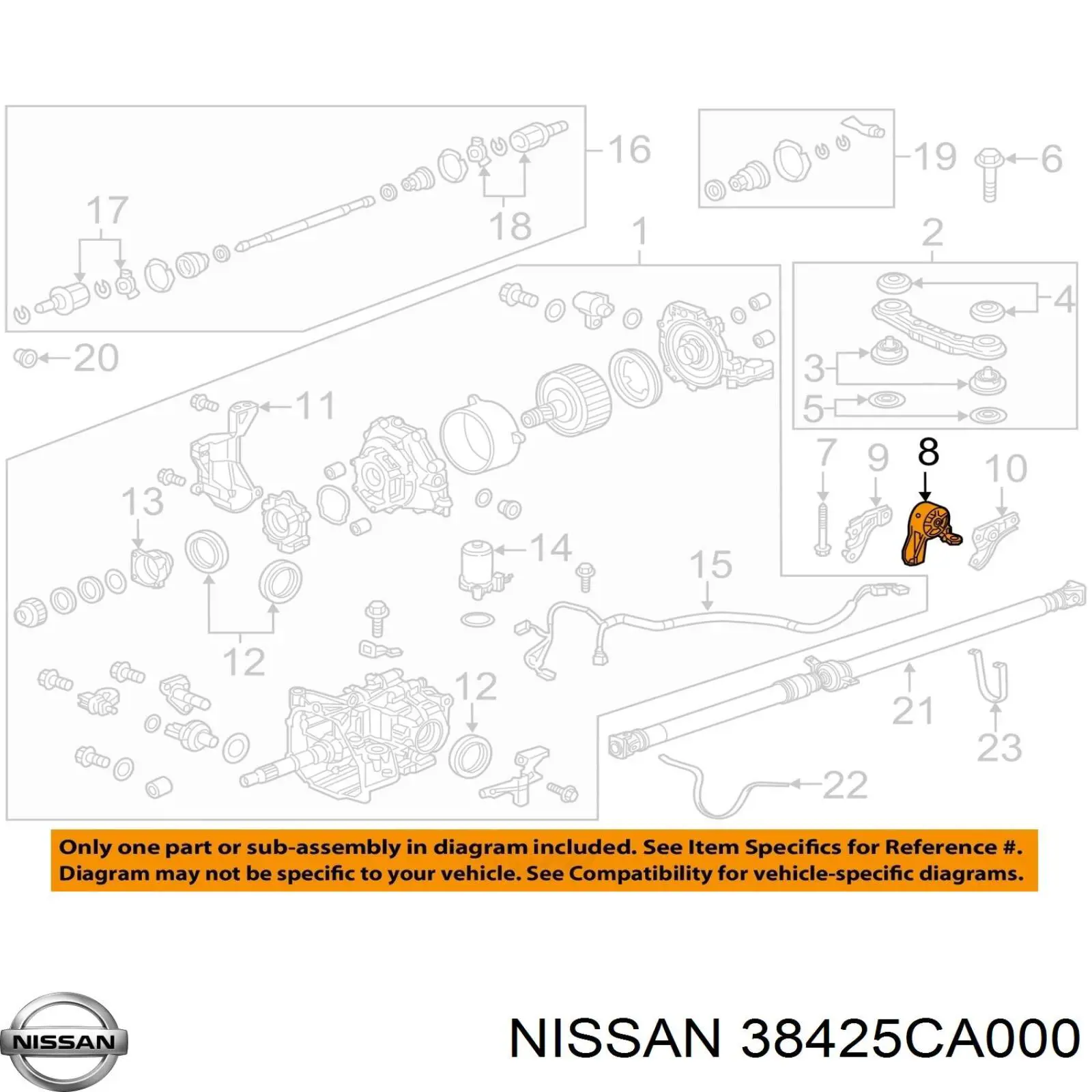  38425CA000 Nissan