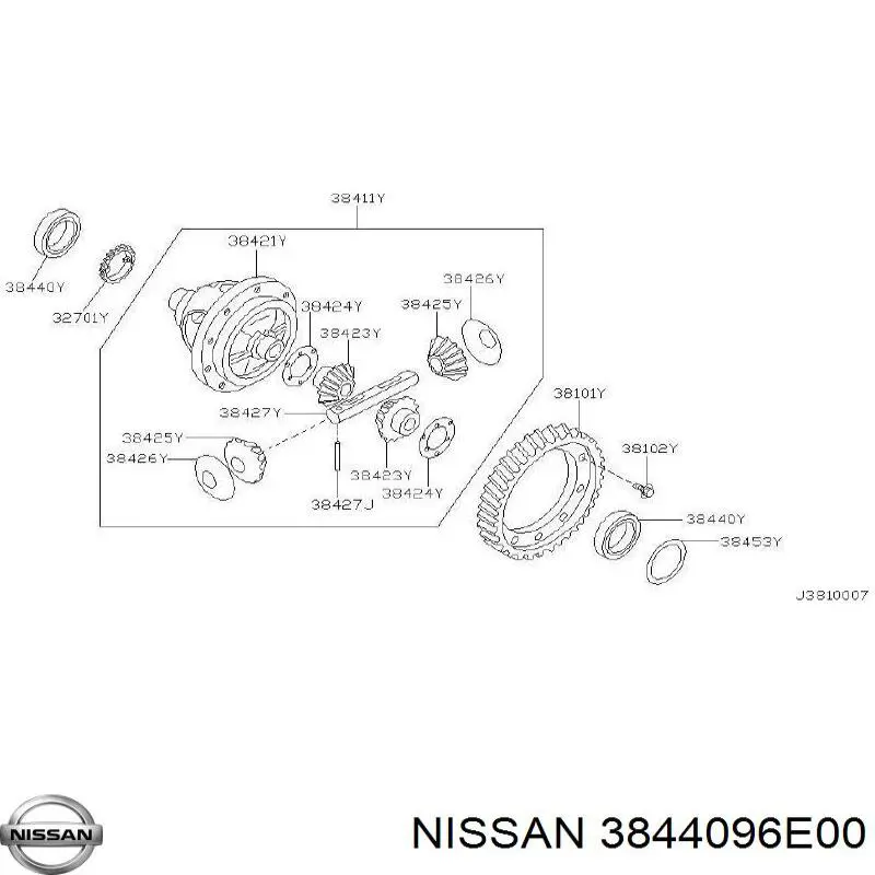  3844096E00 Nissan