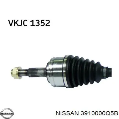 Привод передний правый Nissan/Infiniti 3910000Q5B цена, от 148.60 USD