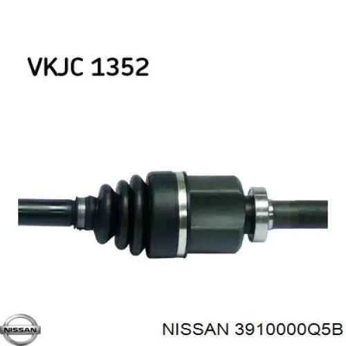 Купить 3910000Q5B Nissan/Infiniti Вал приводной правый