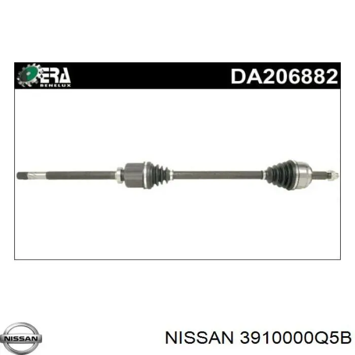 3910000Q5B Nissan/Infiniti Полуось передняя, правая