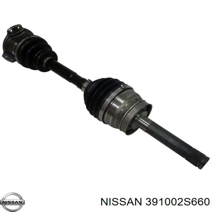 Árbol de transmisión delantero derecho 391002S660 Nissan