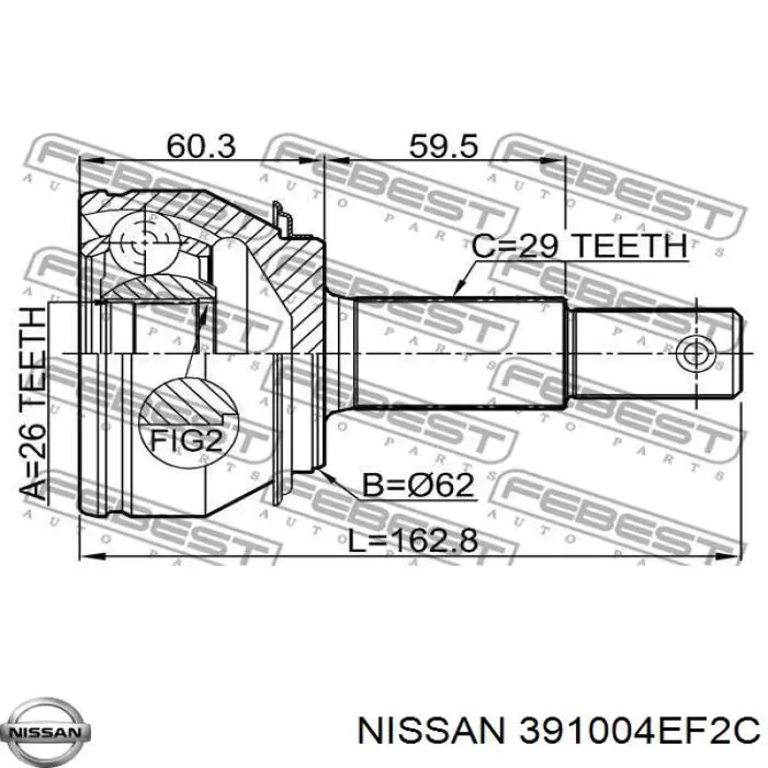 391004EF2C Nissan 