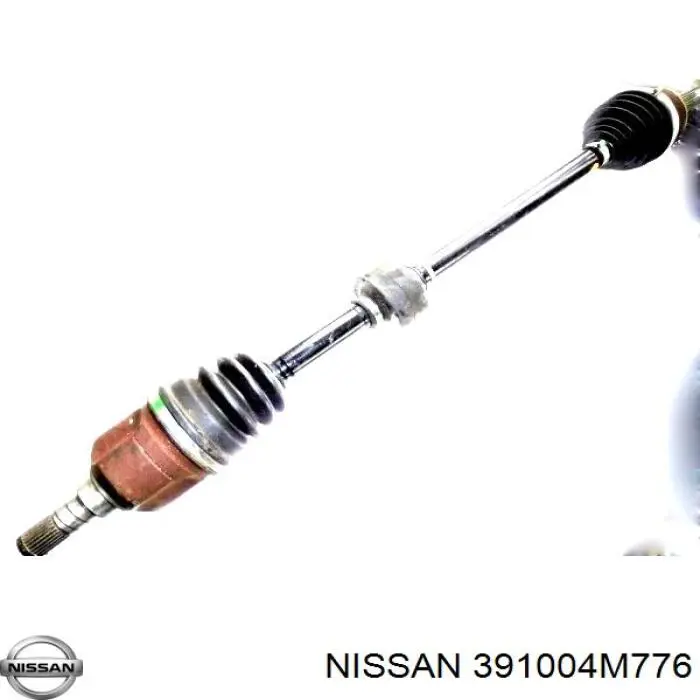 Полуось (привод) передняя правая Nissan 391004M776