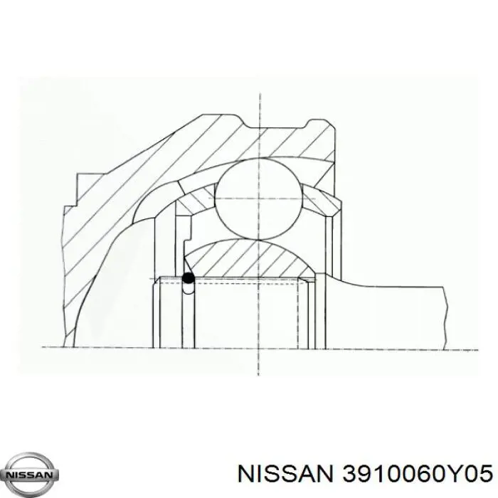 Полуось передняя, правая на Nissan Sunny III N14