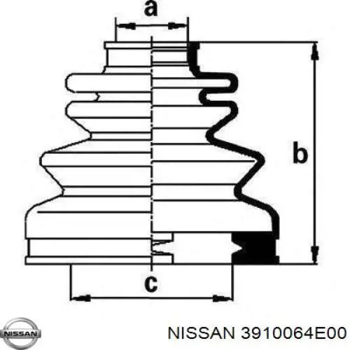 3910064E00 Nissan/Infiniti Наружная граната