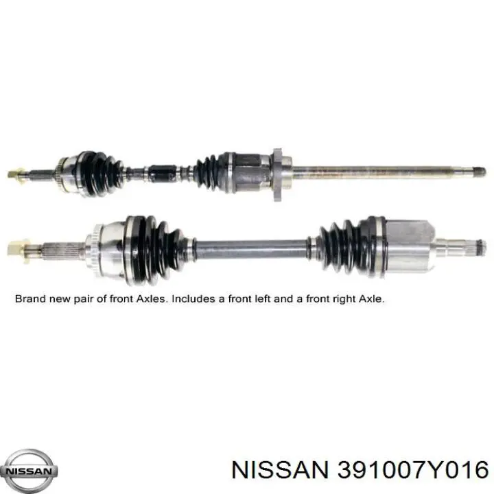391007Y016 Nissan/Infiniti Полуось передняя, правая