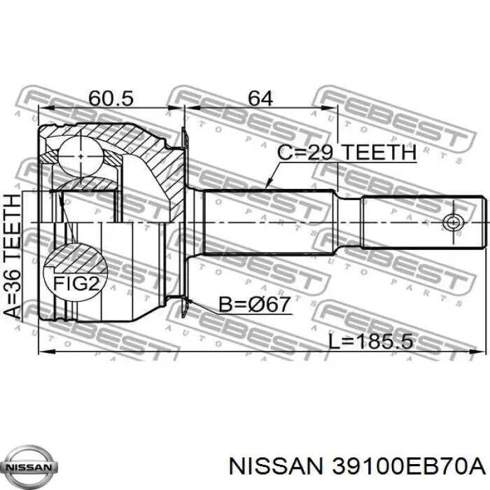  39100EB70A Nissan