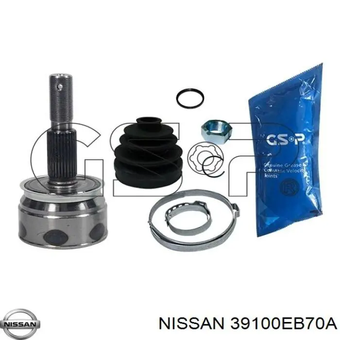 39100EB70A Nissan/Infiniti Полуось передняя, правая