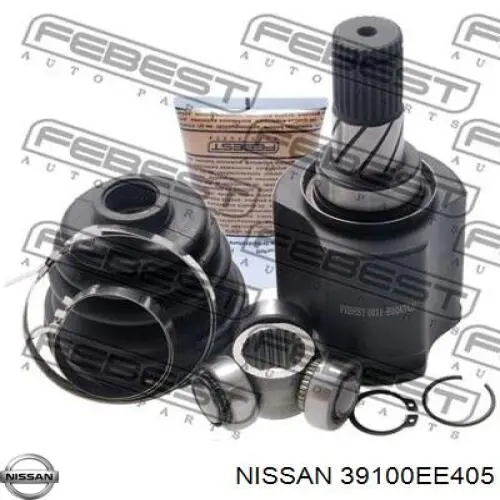 39100EE405 Nissan/Infiniti Полуось передняя левая