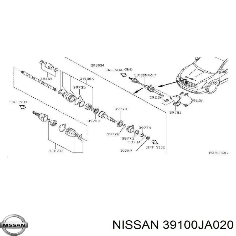  XX39100JA020 Market (OEM)