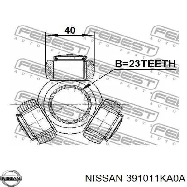 391011KA0A Nissan шрус внутренний, тришиб/трипод/трипоид