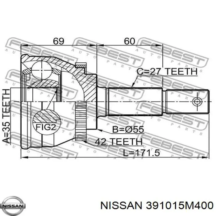 391015M400 Nissan 