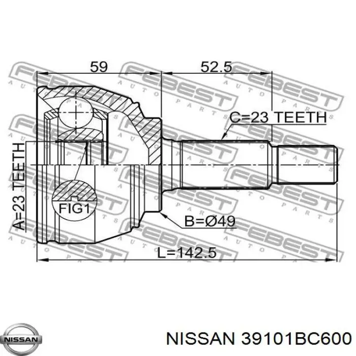 Привод передний левый GSP 241407 цена, от 80.75 USD