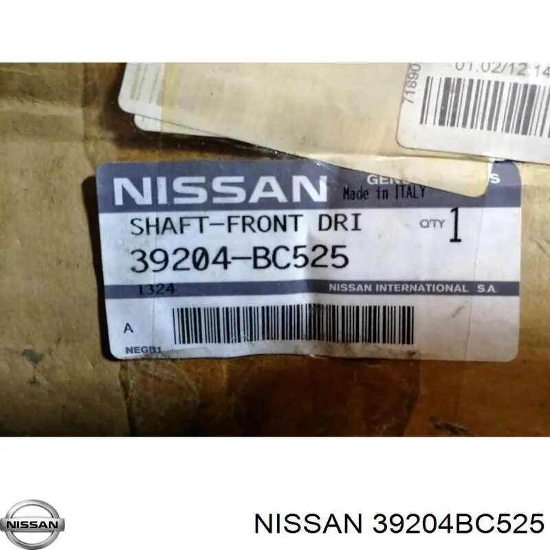 Привод передний правый Nissan/Infiniti 39204BC525 цена, от 27.54 USD