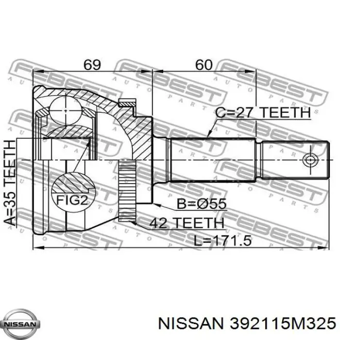 ШРУС наружный Optimal CW3063