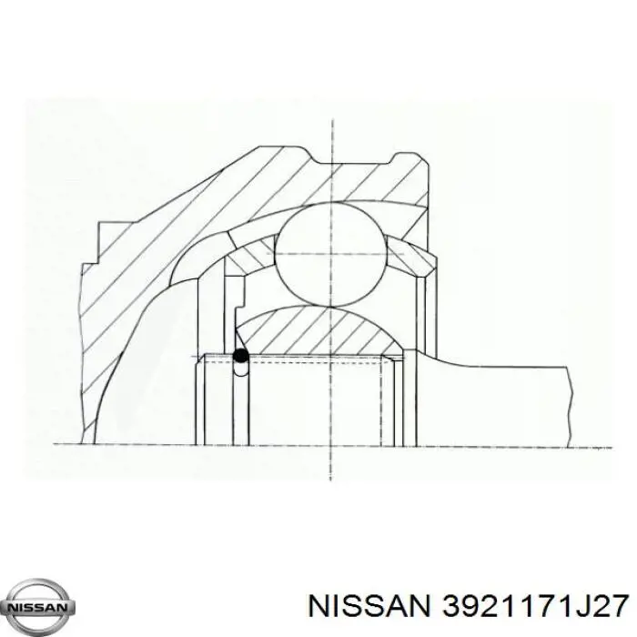 Купить 3921171J27 Nissan/Infiniti Внешняя граната