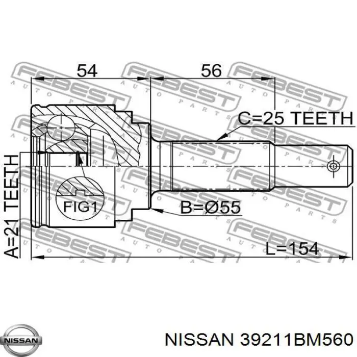 Граната колесная Nissan/Infiniti 39211BM560 цена, от 30.60 USD