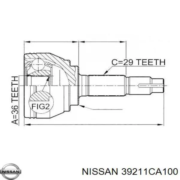 Граната колесная Nissan/Infiniti 39211CA100 цена, от 38.96 USD
