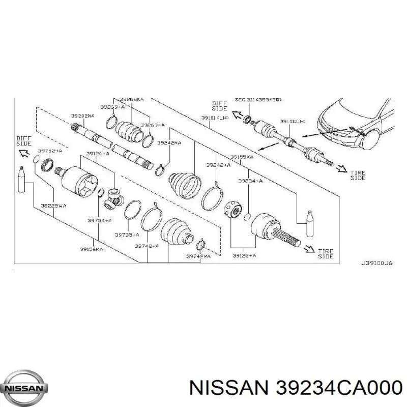  39234CA000 Nissan