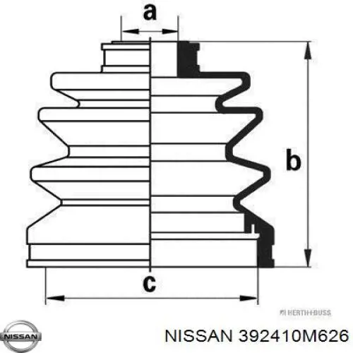Чехол шруса Nissan/Infiniti 392410M626 цена, от 8.83 USD