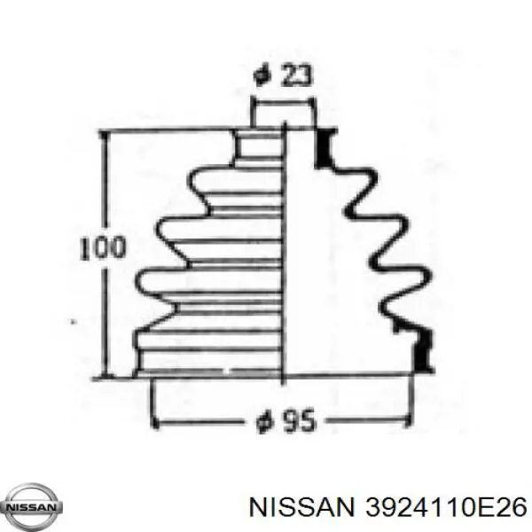 Чехол шруса Nissan/Infiniti 3924110E26 цена, от 9.80 USD