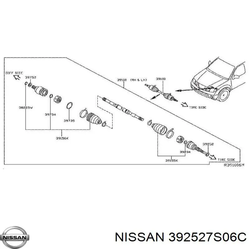  392527S06C Nissan