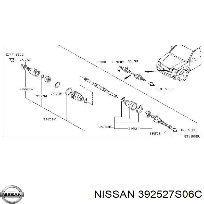 Купить 392527S06C Nissan/Infiniti 