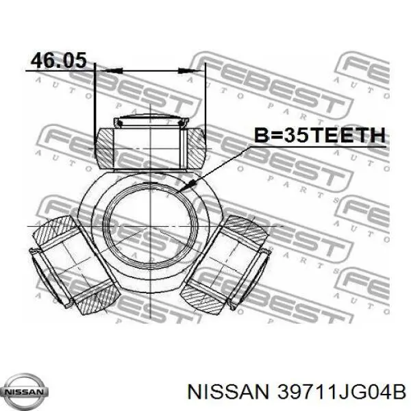 Купить 39711JG04B Nissan/Infiniti Шрус внутренний левый