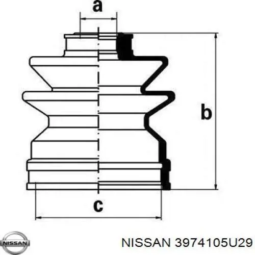 3974105U29 Nissan 