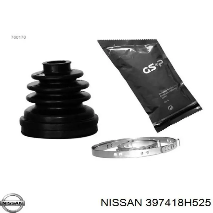 Пыльник ШРУСа внутренний, передней полуоси Nissan/Infiniti 397418H525