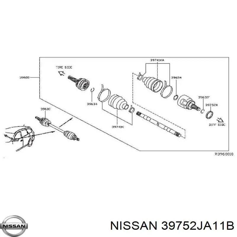  Nissan/Infiniti 39752JA11B цена, от 83.86 USD