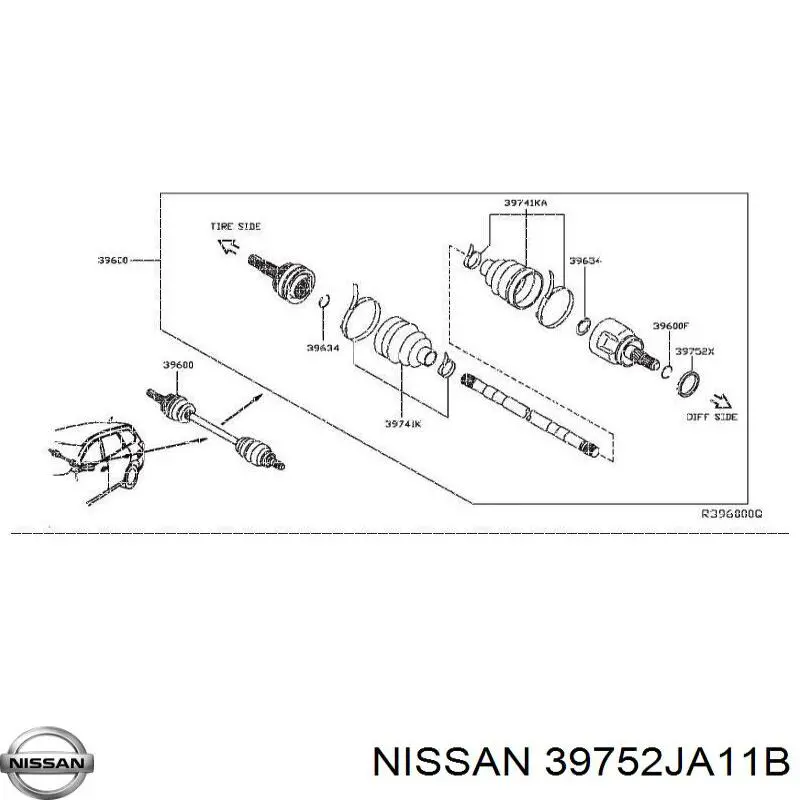 Купить 39752JA11B Nissan/Infiniti 