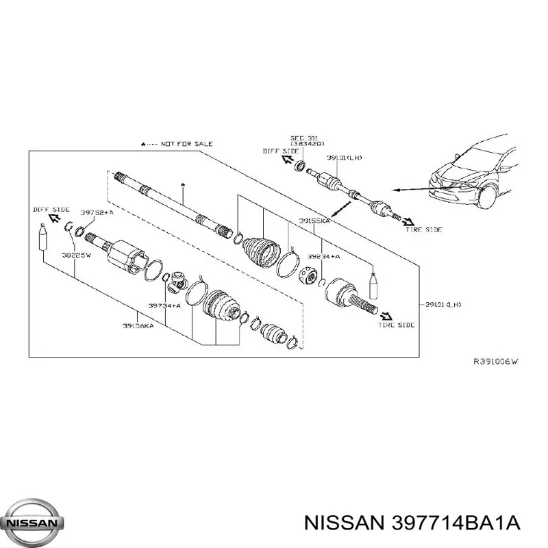  Nissan/Infiniti 397714BA1A цена, от 228.56 USD