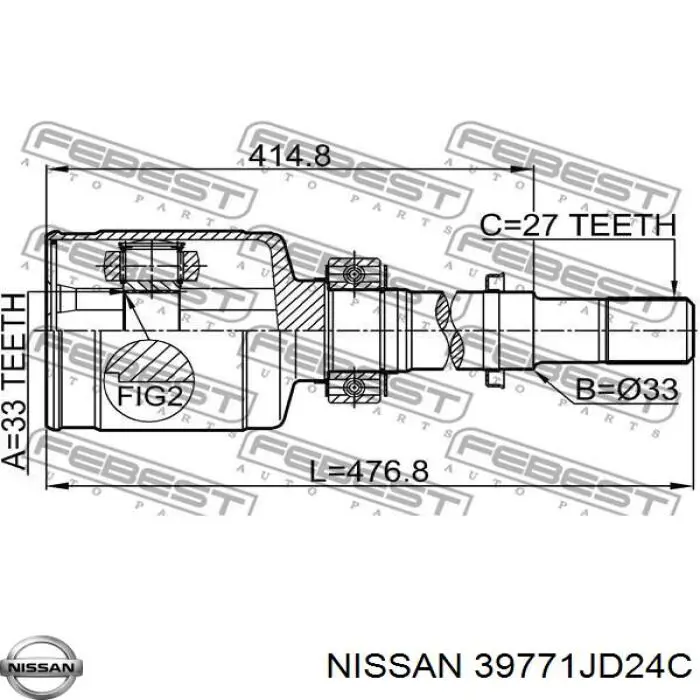 Купить GS5236 Zekkert Шарнир угловых скоростей передний правый
