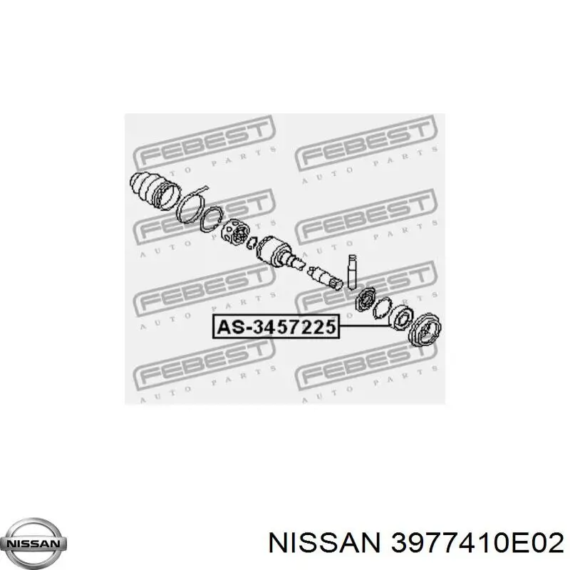 Подшипник полуоси переднего моста Nissan/Infiniti 3977410E02 цена, от 18.47 USD