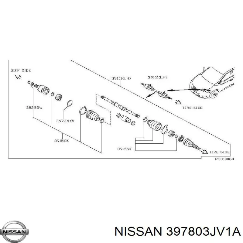  Nissan/Infiniti 397803JV1A цена, от 126.69 USD