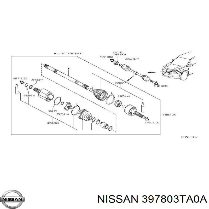  397803TA0A Nissan