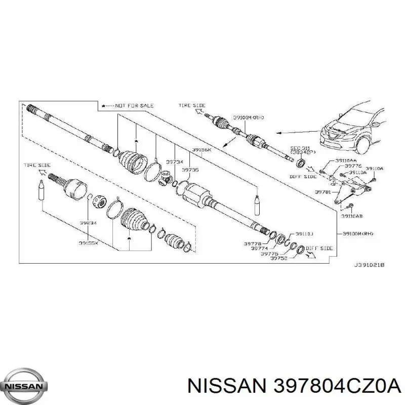  397804CZ0A Nissan