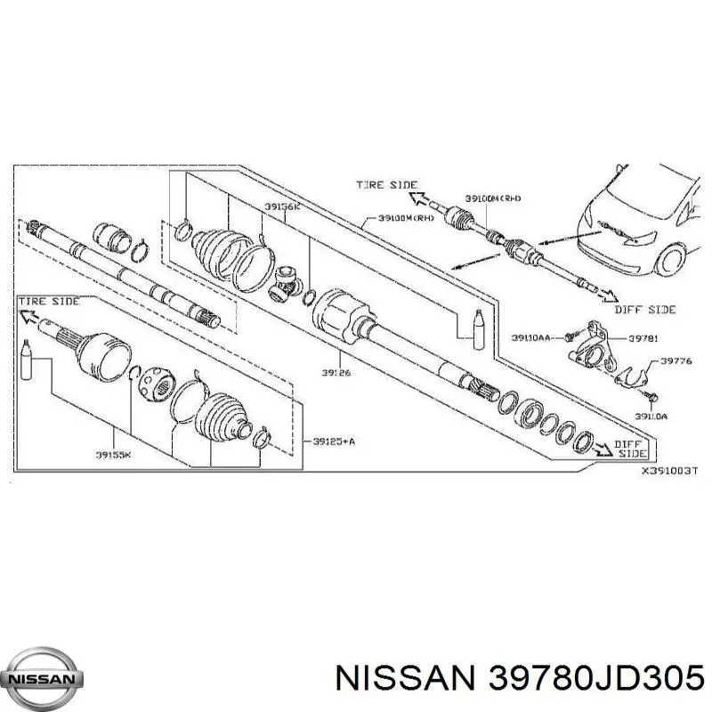 39780JD305 Nissan 