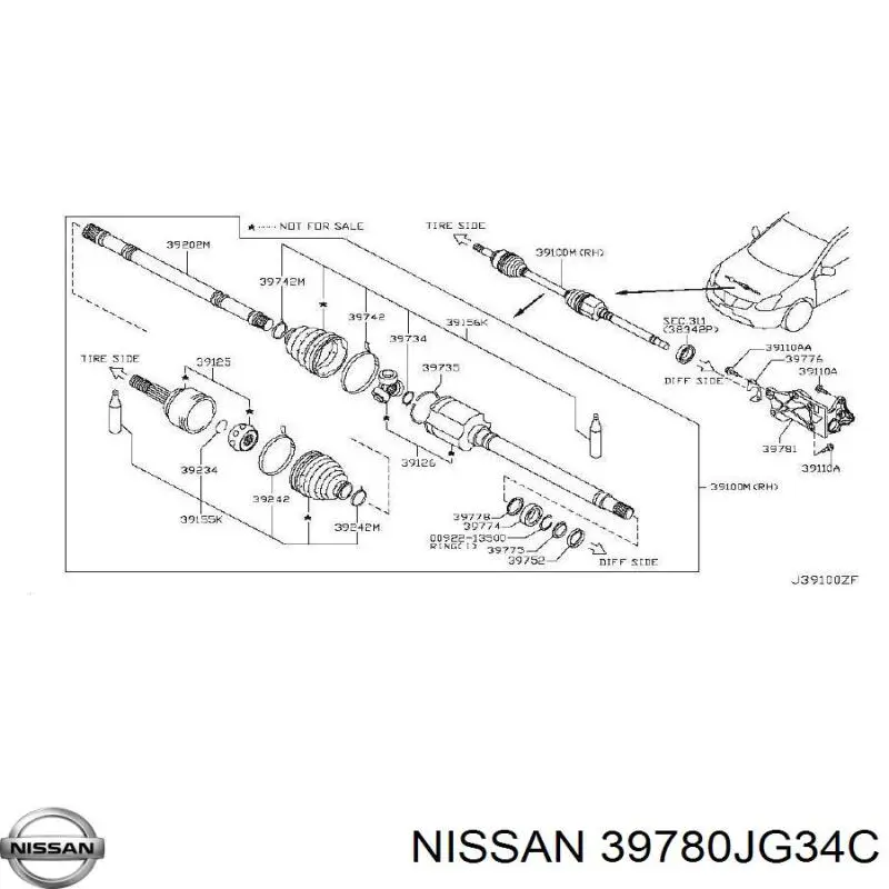  39780JG34C Nissan/Infiniti