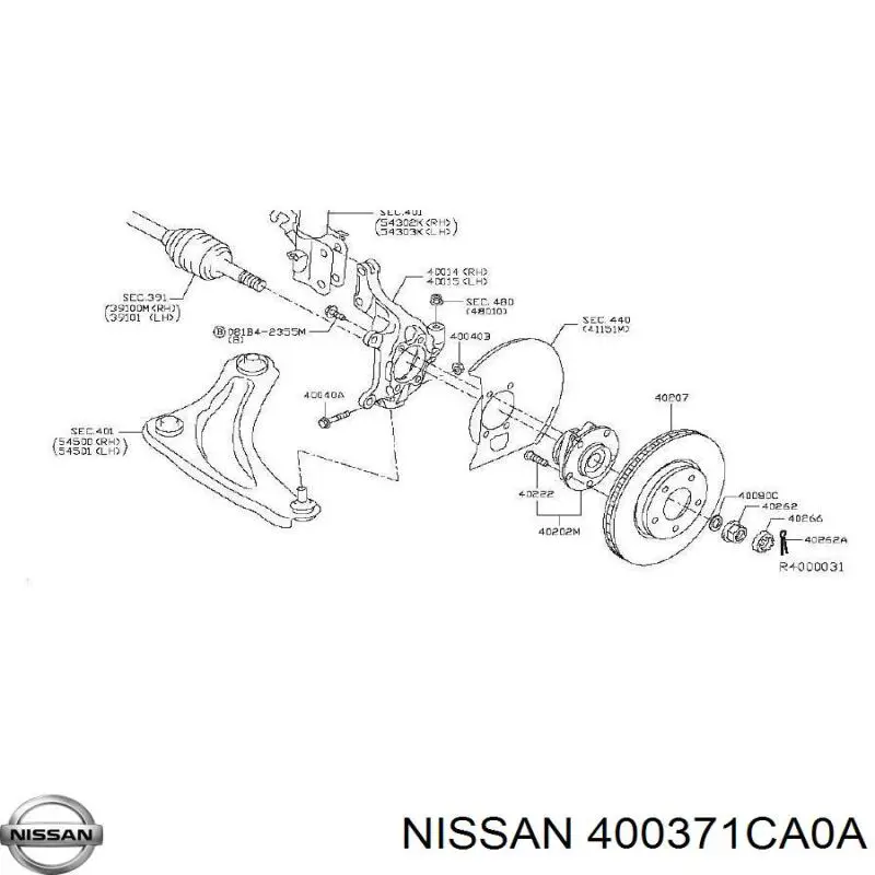 400371CA0A Nissan 