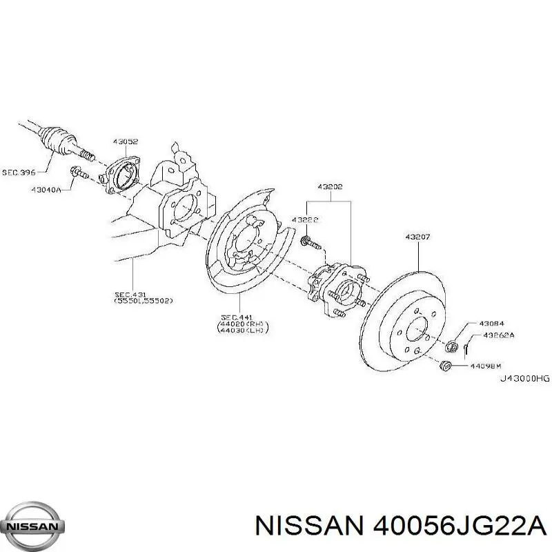 Купить 40056JG22A Nissan/Infiniti 
