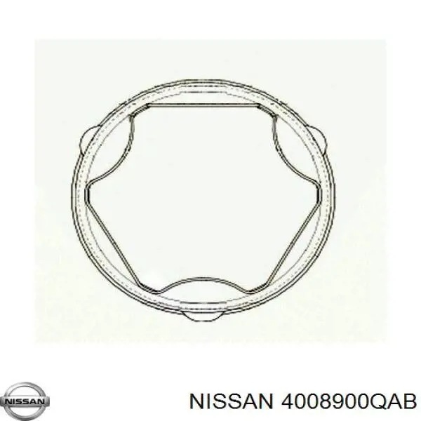 4008900QAB Nissan пыльник шруса передней полуоси внутренний