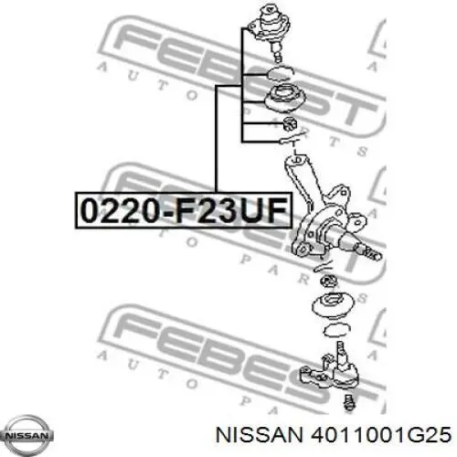 Верхняя шаровая опора Nissan/Infiniti 4011001G25 цена, от 16.12 USD