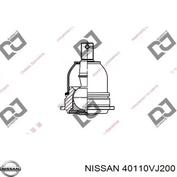 Верхняя шаровая опора 40110VJ200 Nissan/Infiniti
