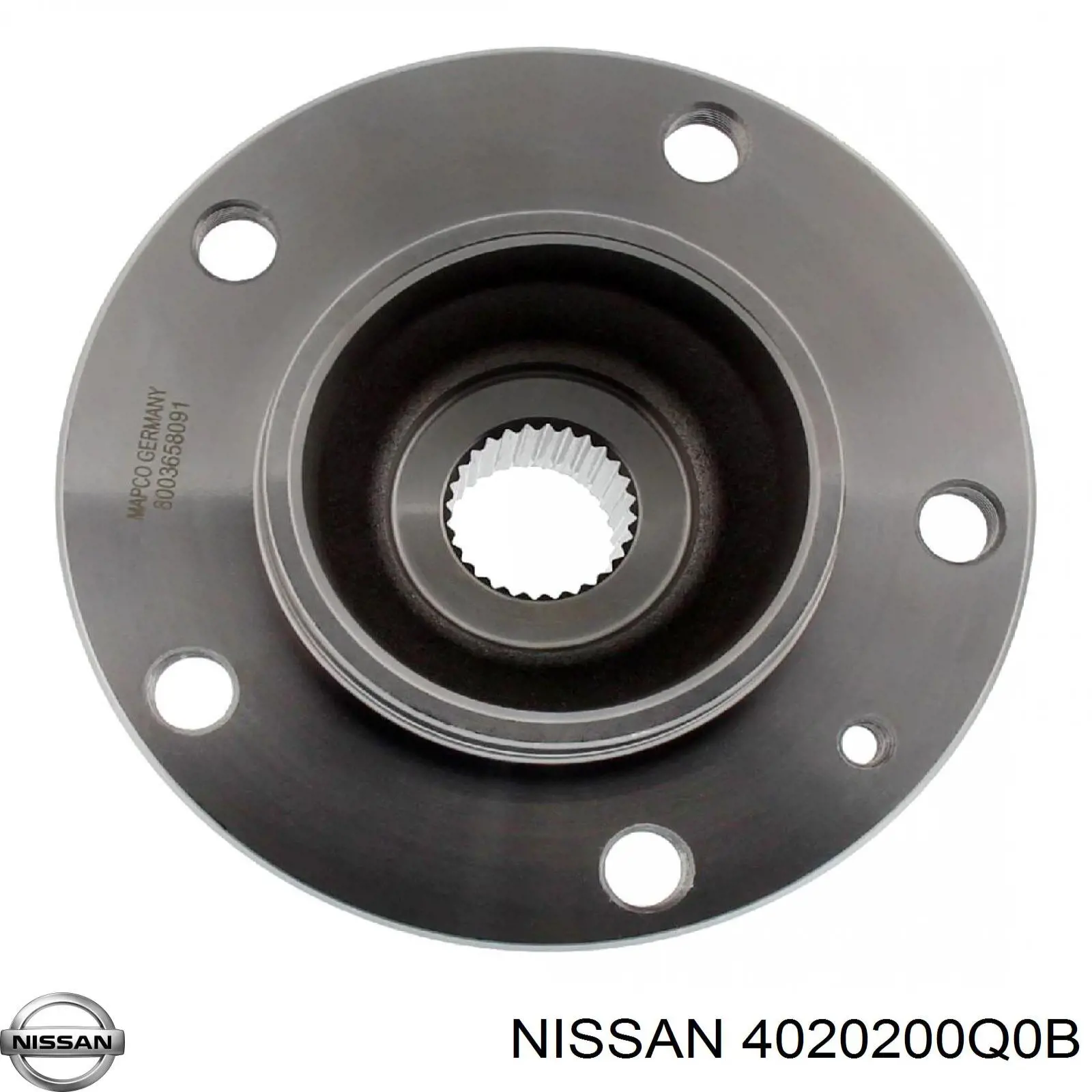 Ступица передняя 4020200Q0B Nissan