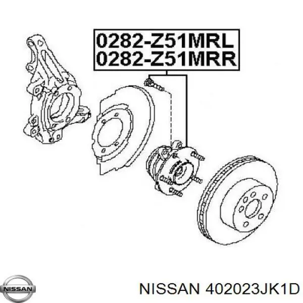 Передняя ступица 402023JK1D Nissan/Infiniti