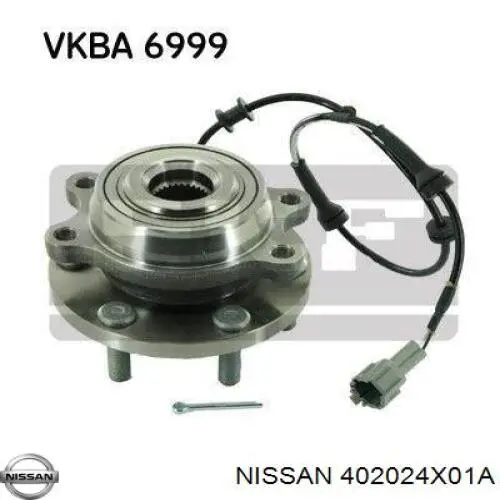 Передняя ступица 402024X01A Nissan/Infiniti